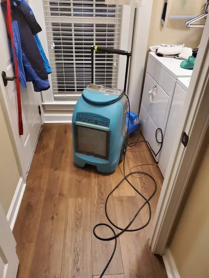 Commercial dehumidifier deployed for Flood Damage Cleanup in Bell